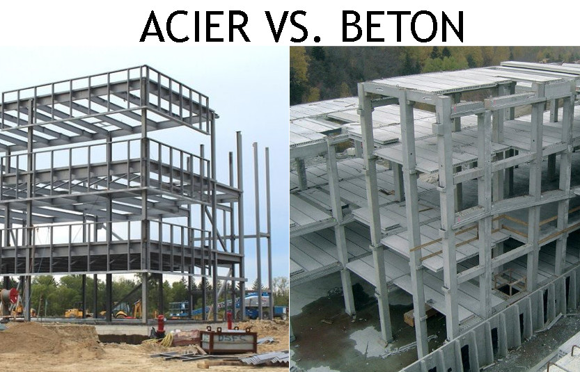 difference entre beton et acier