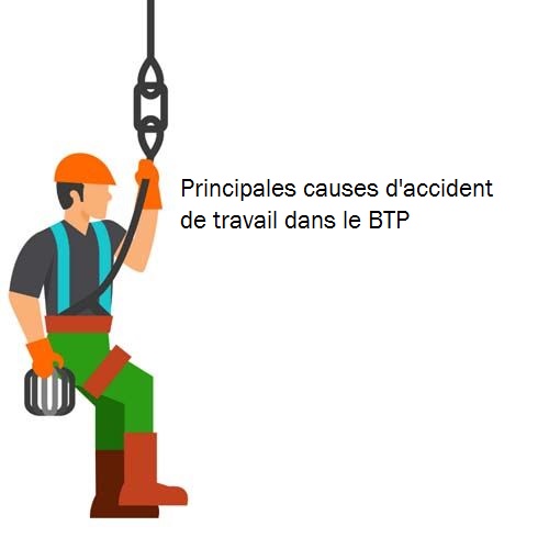 Principales causes d'accident de travail dans le BTP