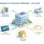 Fiche CEE tertiaire 2026 bouquets de travaux rénovation globale isolation CVC GTB éclairage