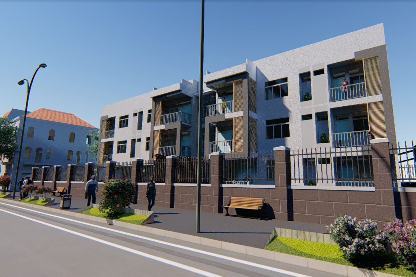 Perspective de la résidence Abysse, programme immobilier en Belgique