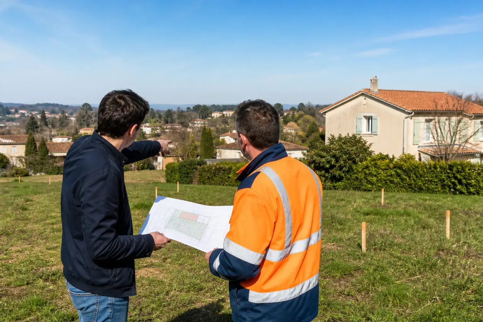 Étude sur place d’un terrain destiné à une division parcellaire